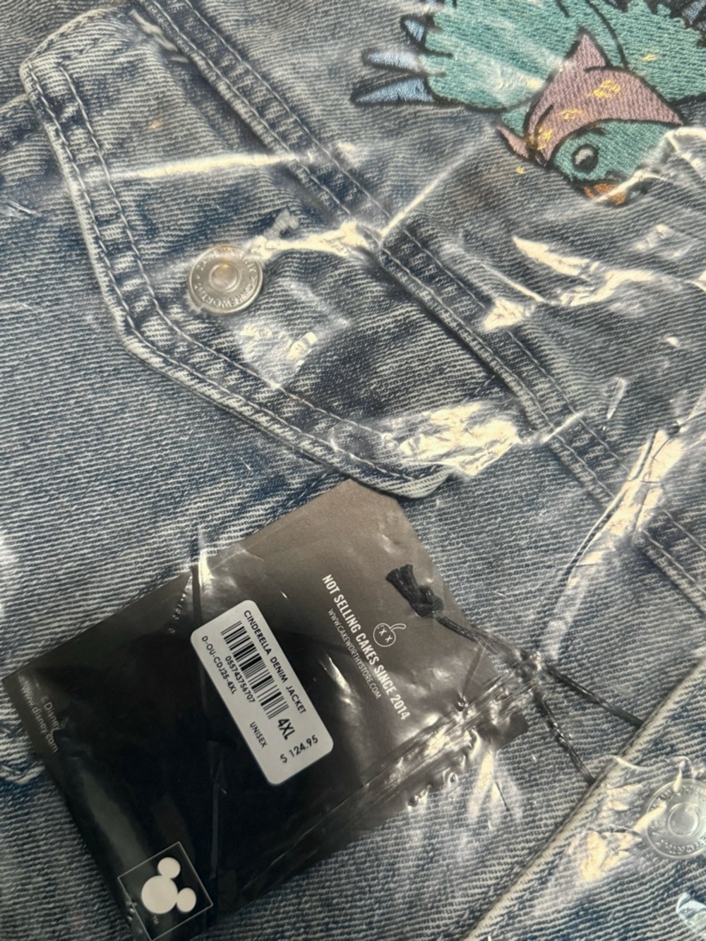 Disney CINDERELLA DENIM JACKET (4XL) - Picture 6 of 6